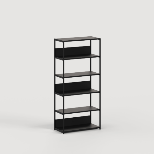 Regal UNIT - H180 bis 215 x B84cm - pulverbeschichteter Stahl