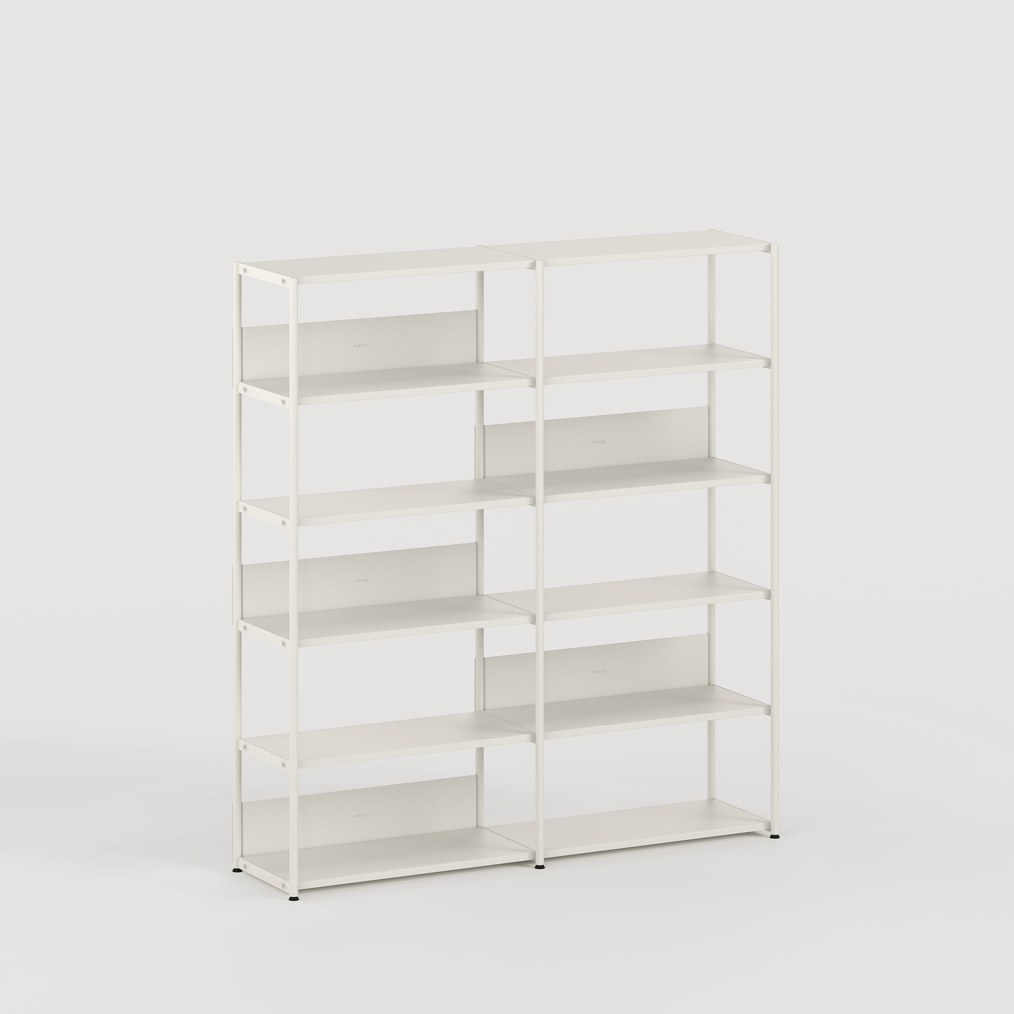 Regal UNIT - H180 bis 215 x B164cm - pulverbeschichteter Stahl