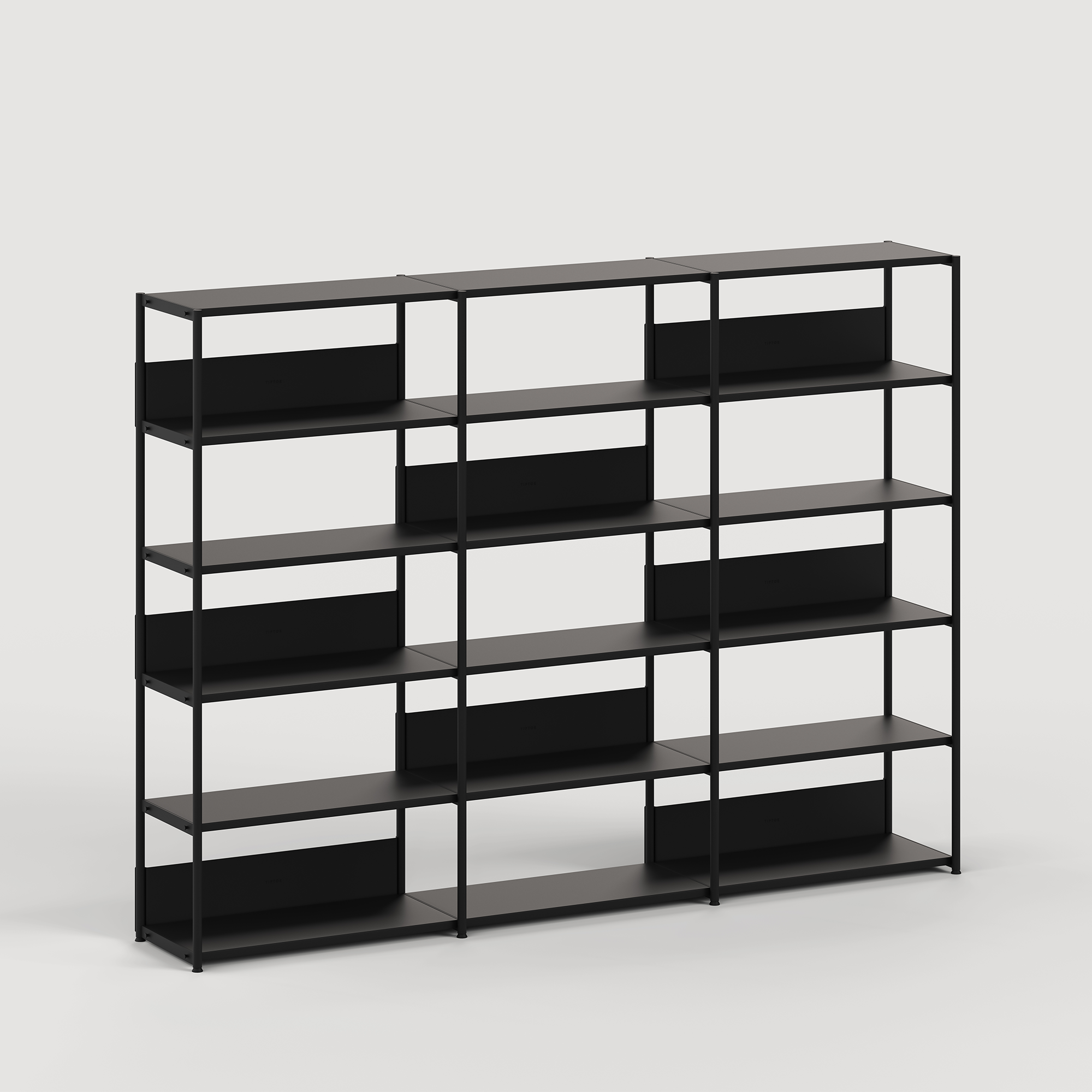 UNIT shelf - H180 to 215 x W244cm - powder-coated steel