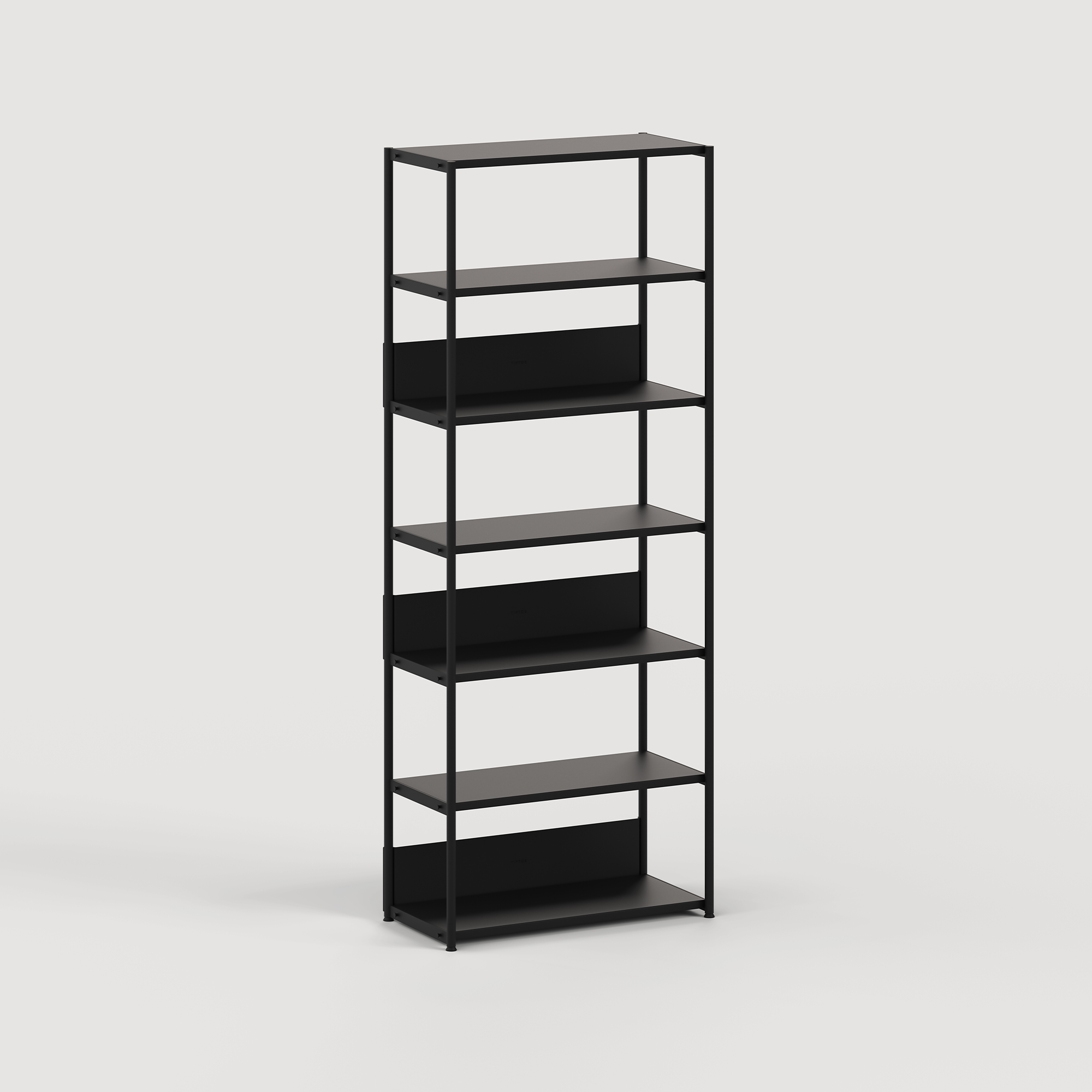 Regal UNIT - H180 bis 215 x B84cm - pulverbeschichteter Stahl