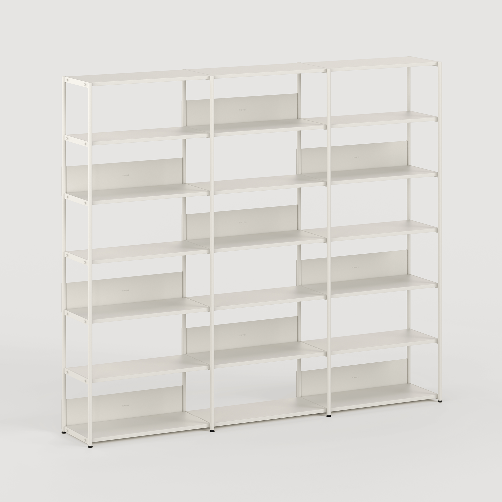 UNIT shelf - H180 to 215 x W244cm - powder-coated steel