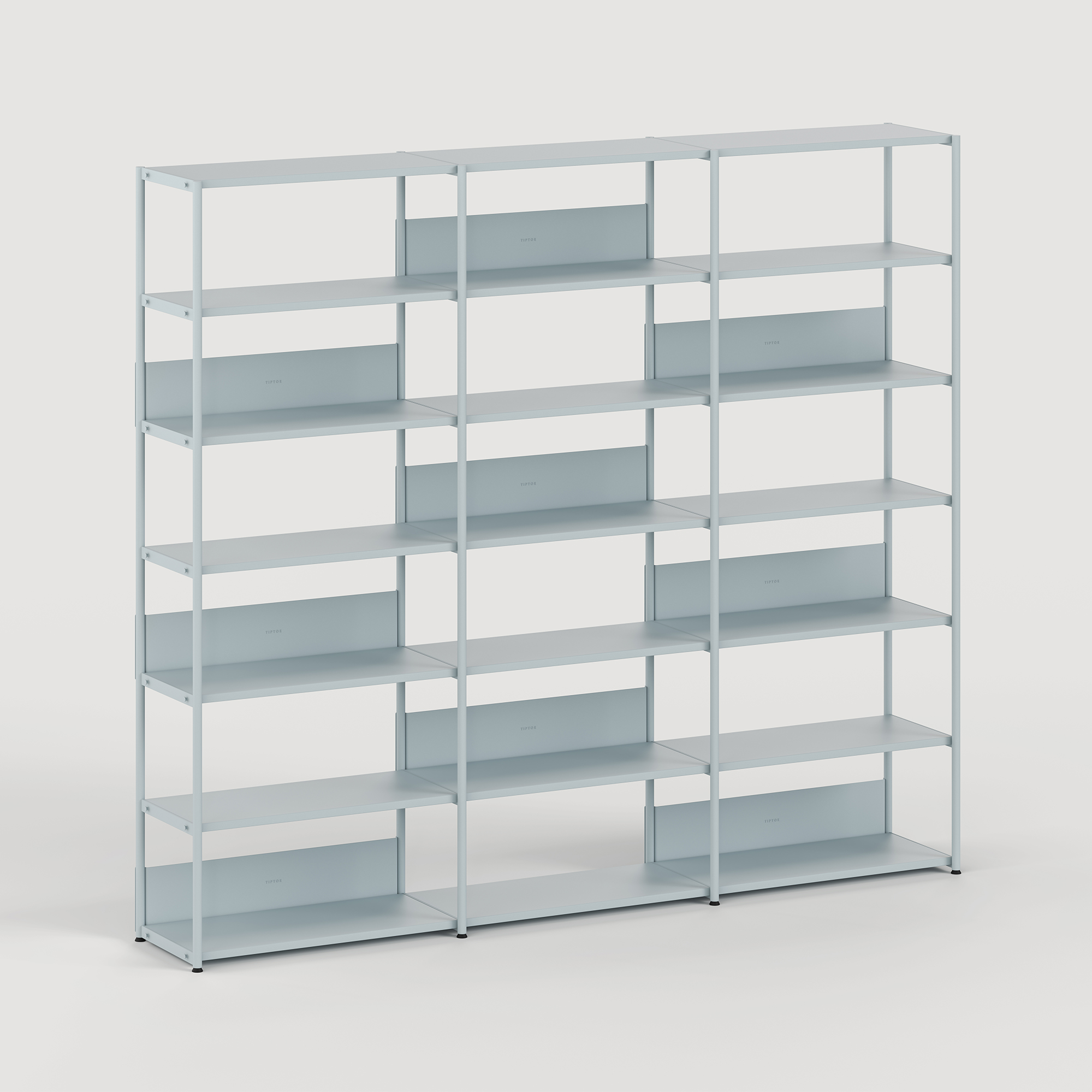 UNIT shelf - H180 to 215 x W244cm - powder-coated steel