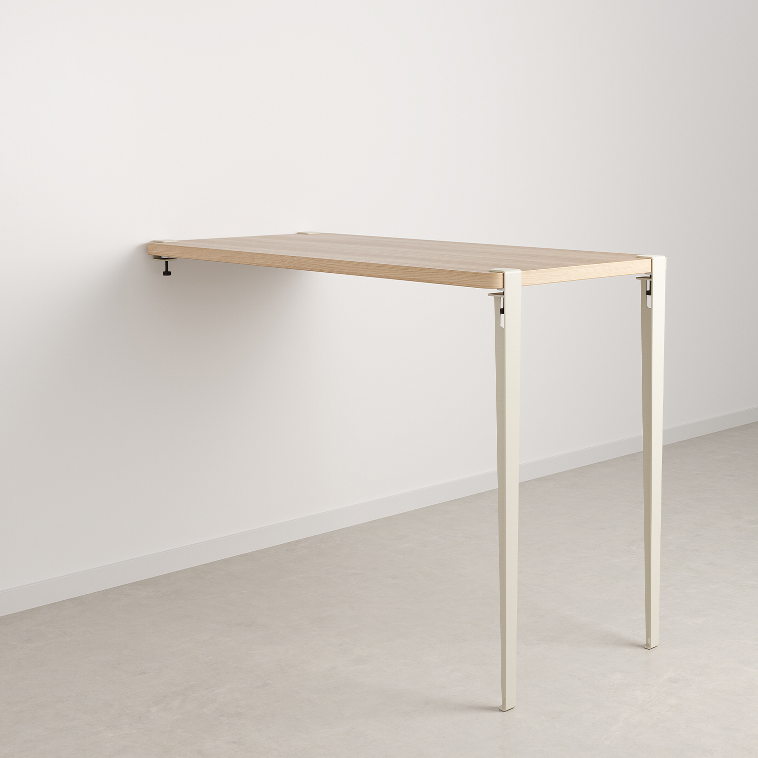 TIPTOE wall-mounted high table - eco-certified wood