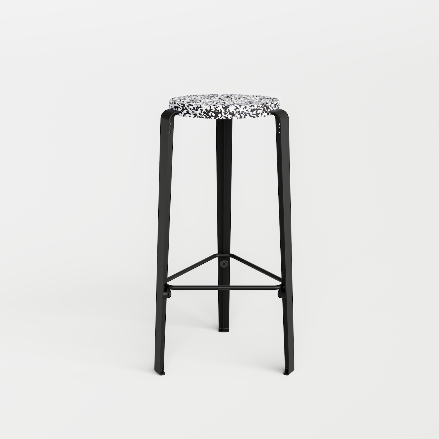 Barhocker LOU - recycelter Kunststoff Macchiato