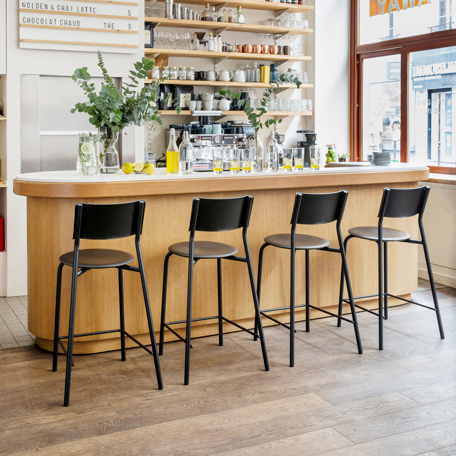 Barstuhl SSDr - recycelter Kunststoff