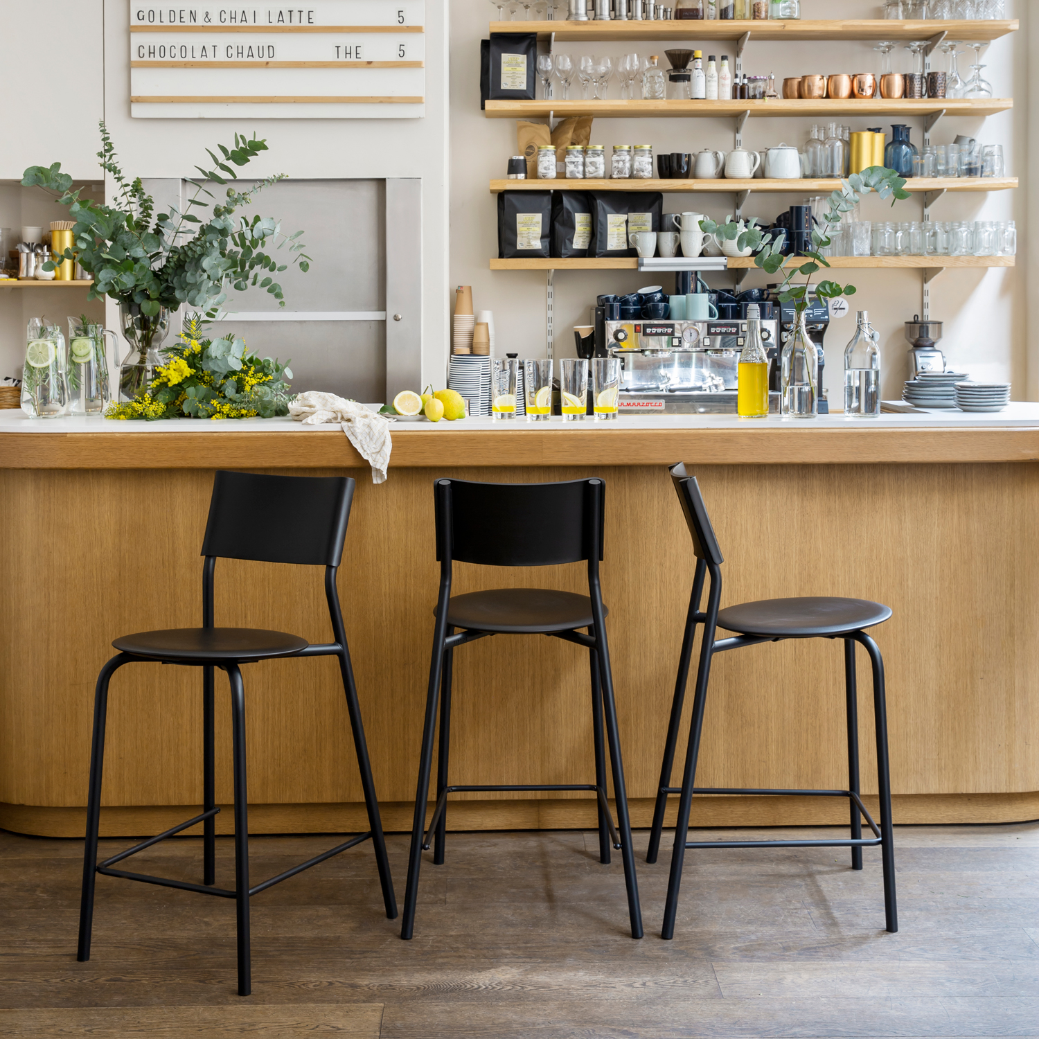 Barstuhl SSDr - recycelter Kunststoff