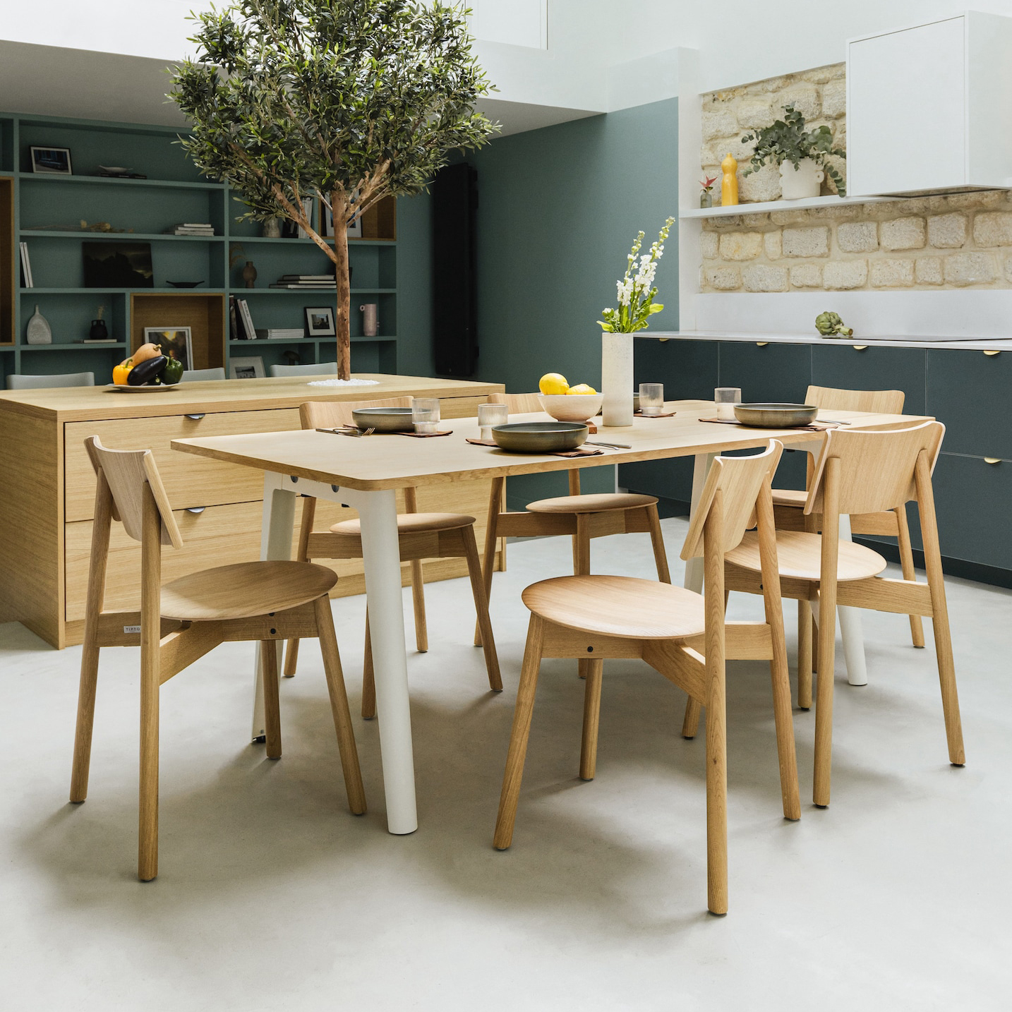 NEW MODERN dining table - eco-certified wood