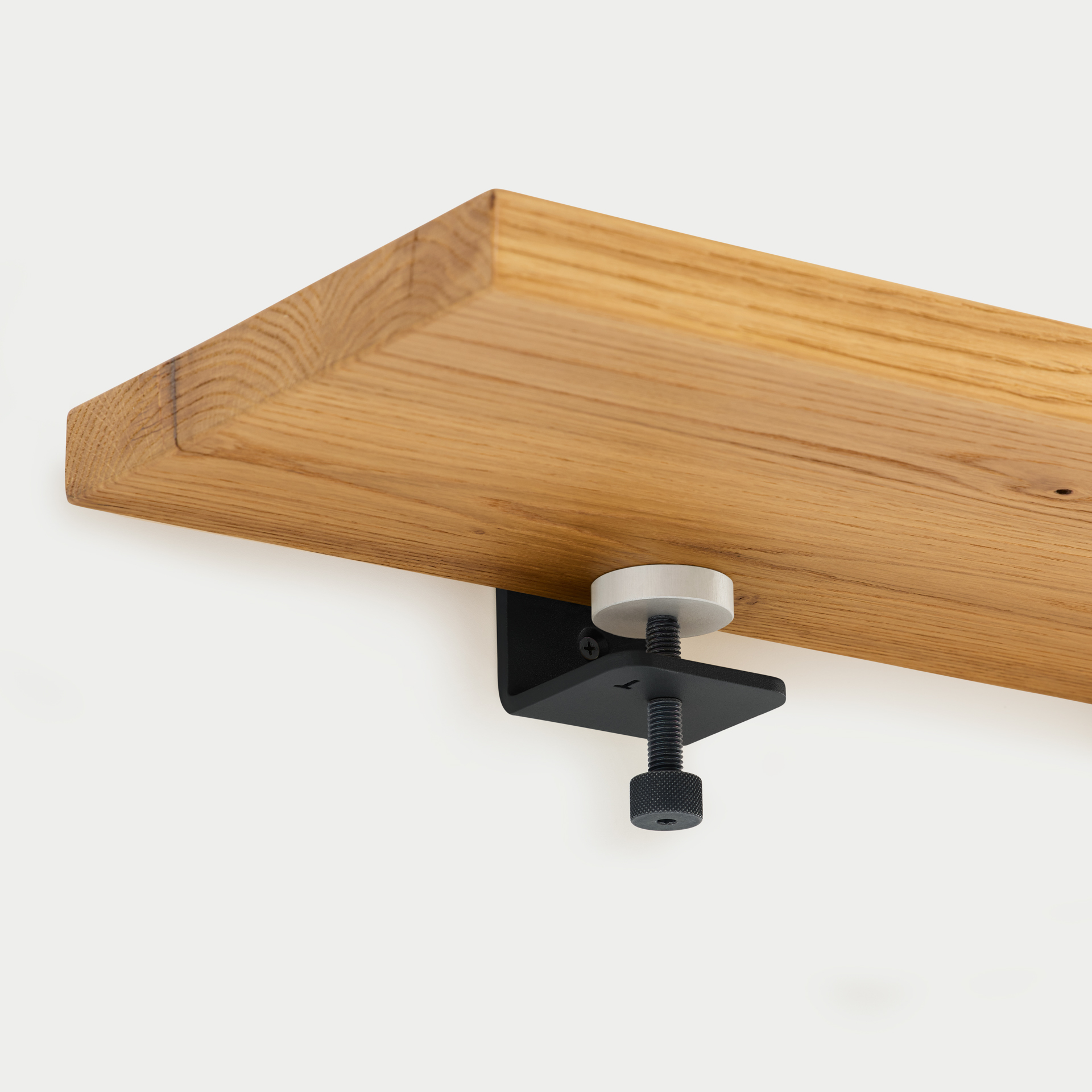 Set of 3 BRACKET wall shelves - reclaimed wood - 60 to 150cm