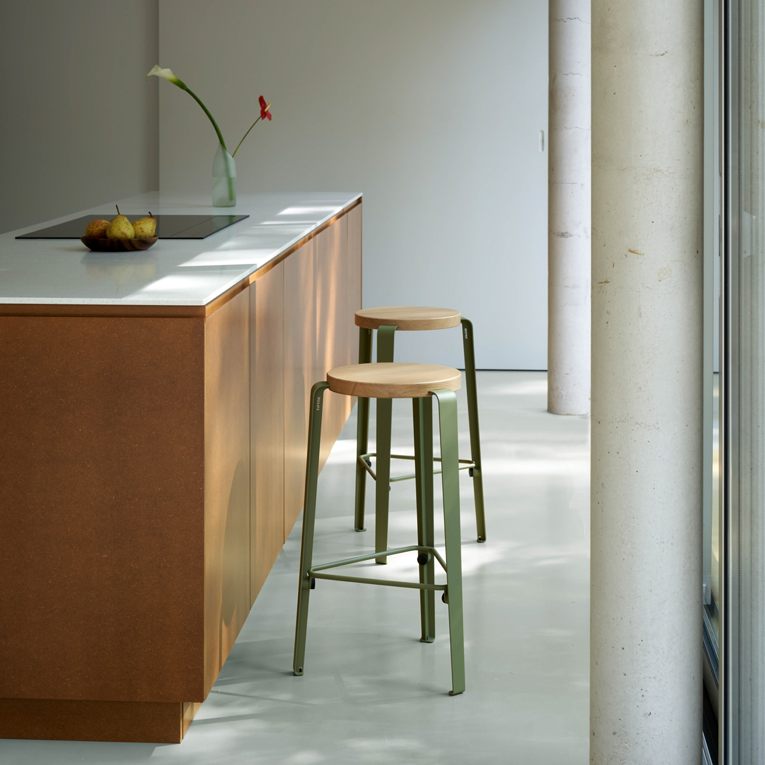 Barhocker LOU - Massive Eiche