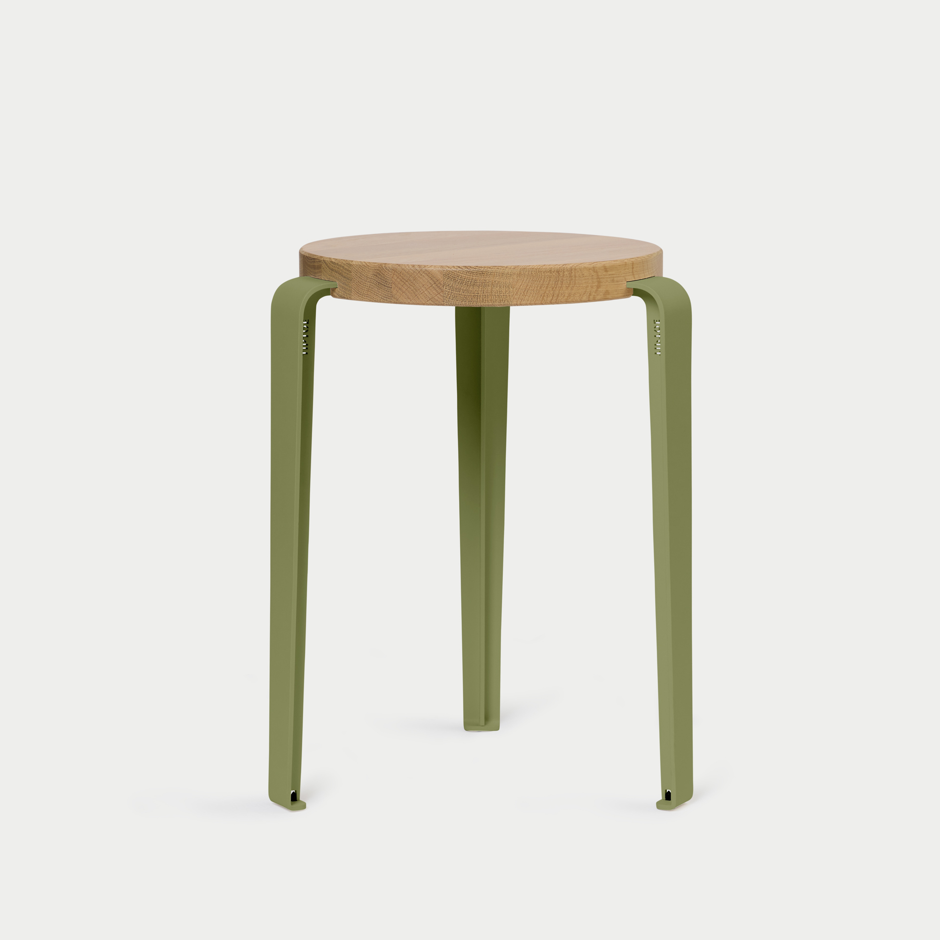 Hocker LOU - massive Eiche