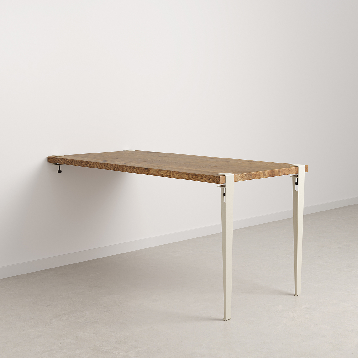 TIPTOE wall-mounted dining table - reclaimed wood