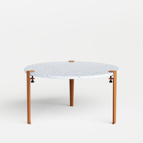 TIPTOE round coffee table Ø 80cm - Venezia recycled plastic