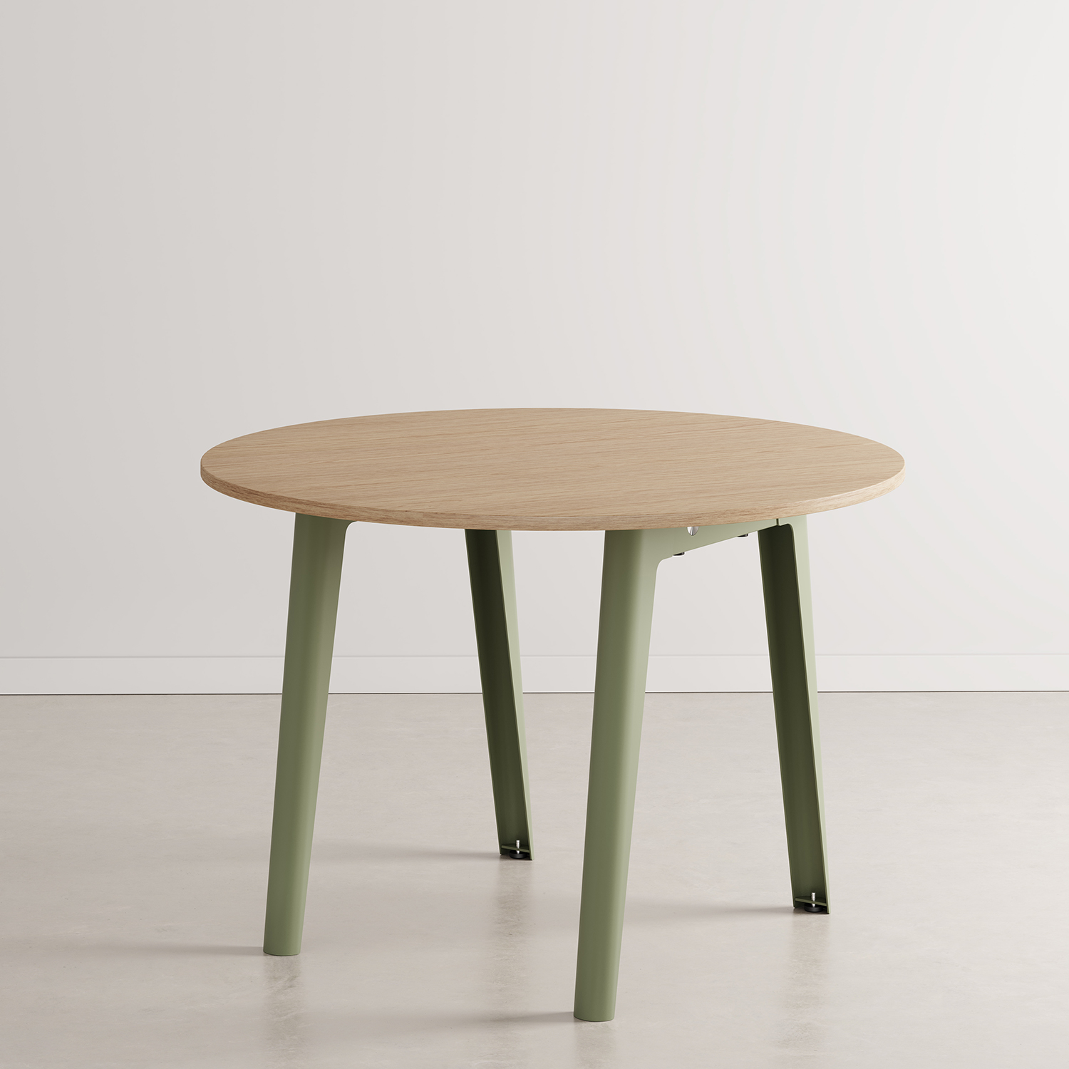 Runder Konferenztisch NEW MODERN Ø 110cm - öko-zertifiziertes Holz